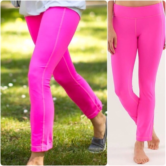 hot pink yoga pants